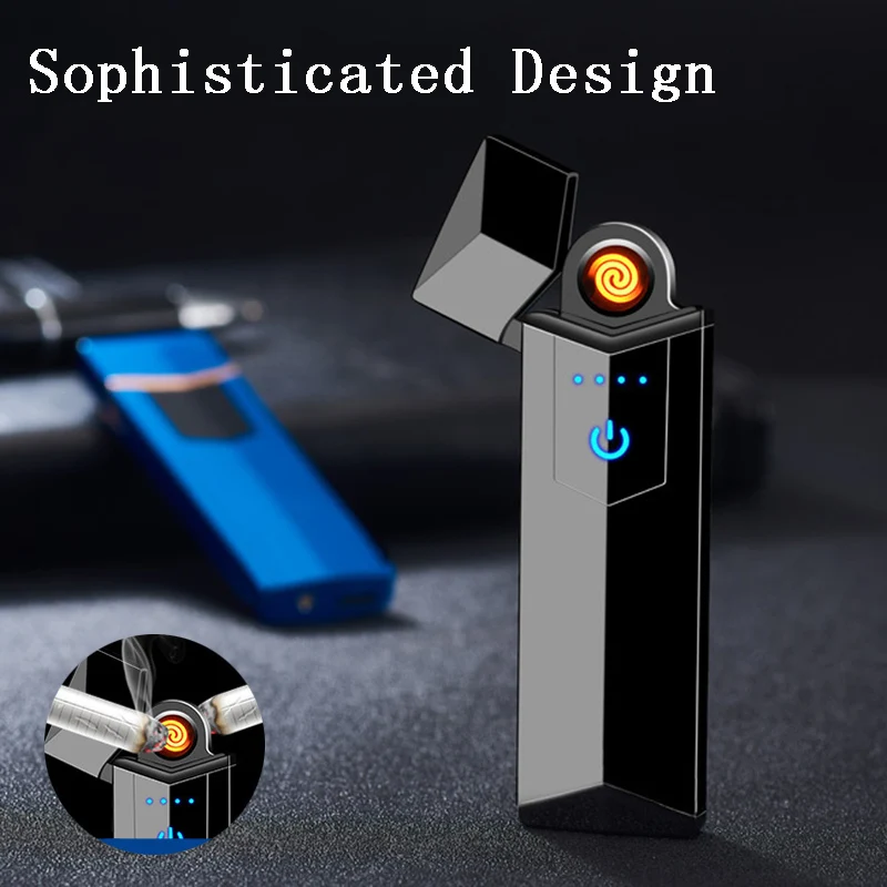 2019 новый дизайн usb зарядка сенсорного экрана электронная сигарета зажигалка