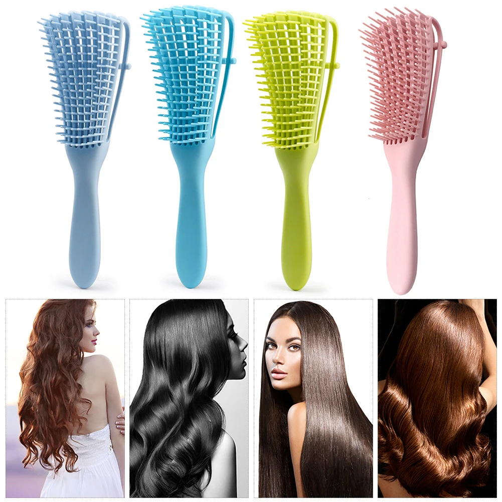 

Women Hair Scalp Massage Comb Detangle Hairbrush Wet Curly Hair Brush DIY Salon Hairdressing Styling Tools