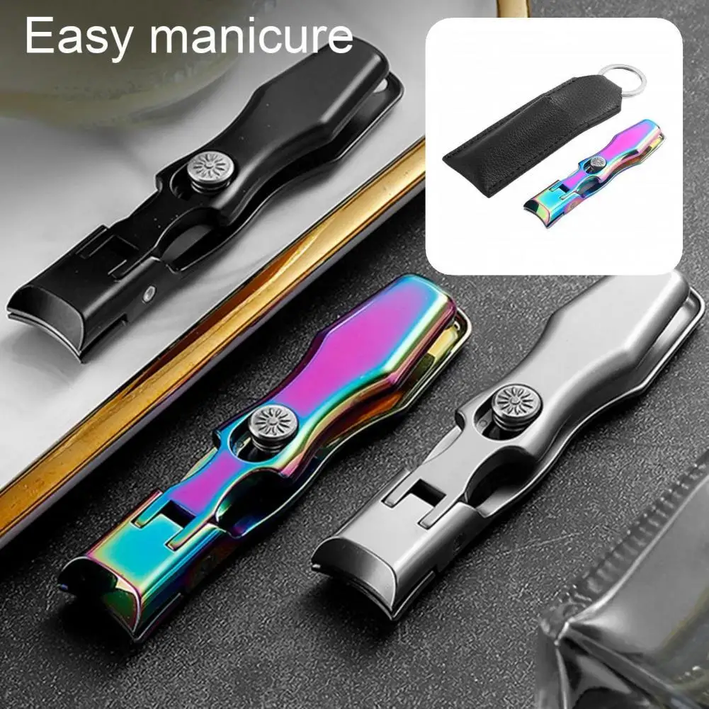 1 Set Manicure Clipper Eco-friendly Nail Trimmer Clipper Rust-proof Self-locking Nail Clipper