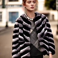 fursarcar luxury natural rex rabbit fur real fur winter jacket women thick warm clothes elegant female top fashion overcoat