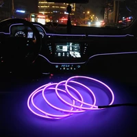 5m ambient lamp rgb car led neon cold light auto interior atmosphere light refit decoration strips shine usb driver