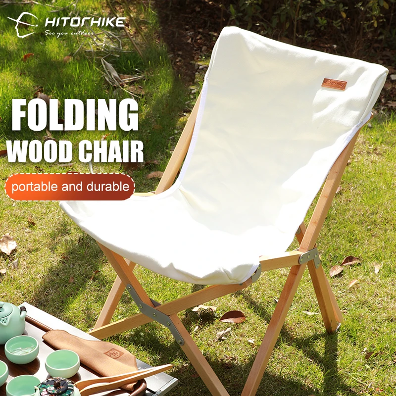 Harga Hitorhikekursi Lipat Luar Ruangan Portabel Kursi Santai Kayu Solid Kursi Pantai Berkemah Kursi Lampu Perjalanan Berkendara Sendiri