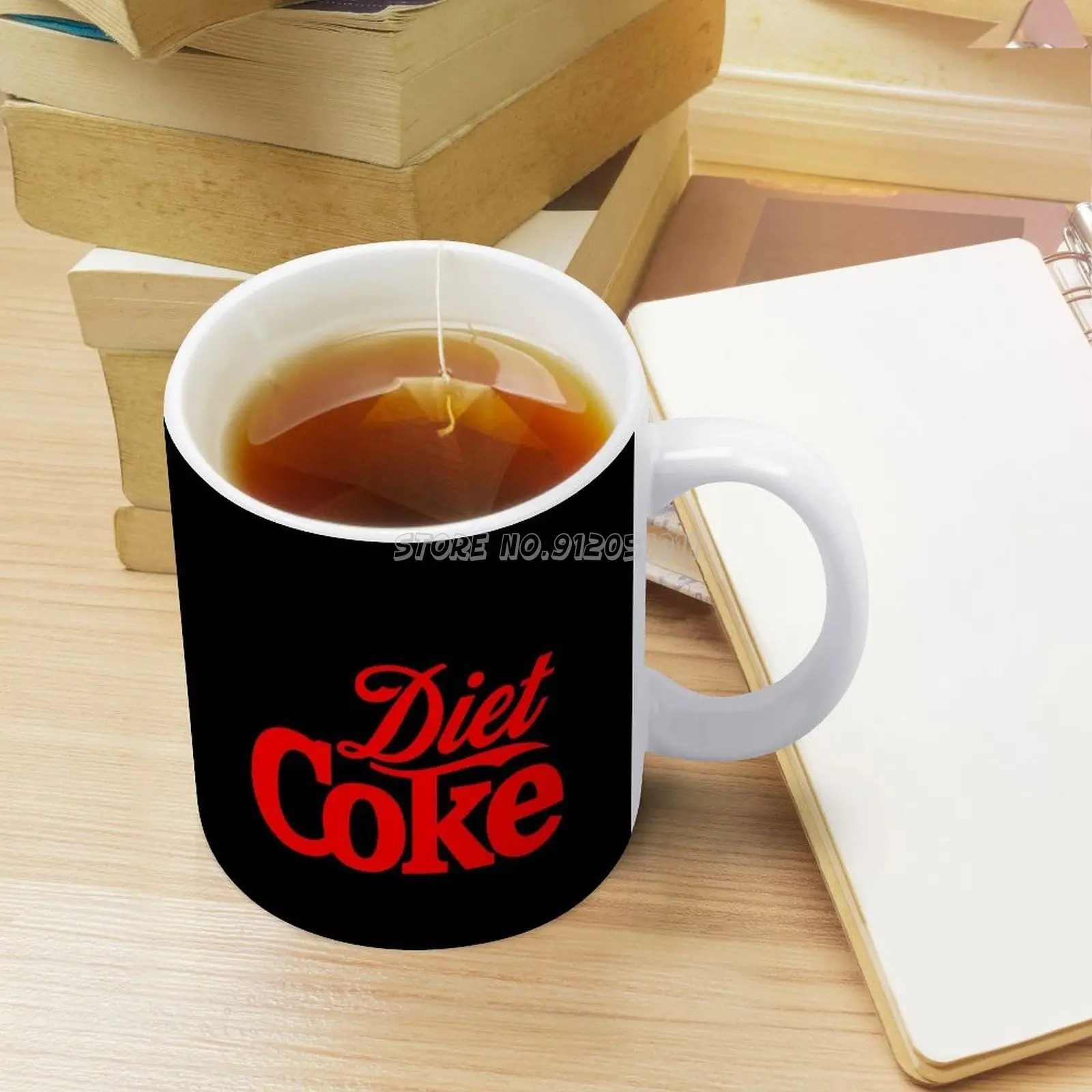 Круглая белая кружка керамическая чайная чашка подарок на день рождения