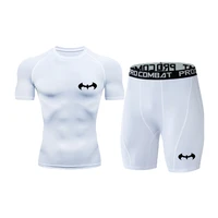 compression t shirtshorts mma rashguard jiu jitsu men boxing jersey bjj kickboxing muay thai shorts fitness sportsuit clothing