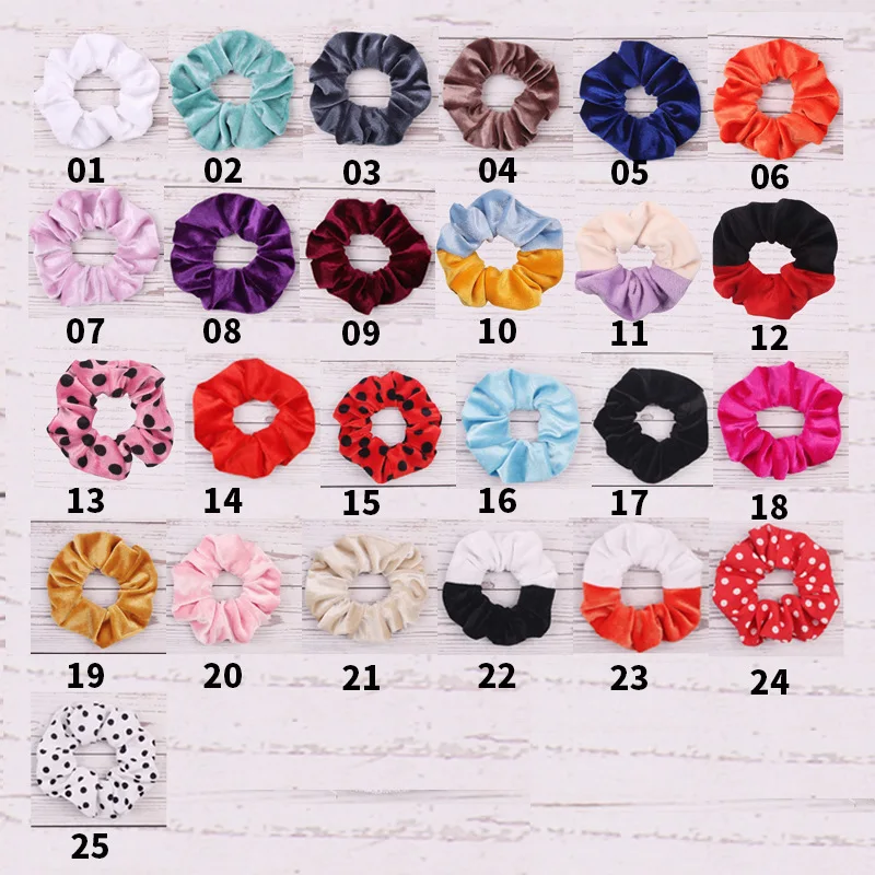 Новая женская резинка для волос аксессуары бархатная Золотая Бархатная ткань