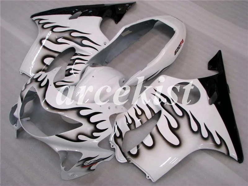 

New ABS Motorcycle bike Whole Fairings Kit Fit For HONDA CBR600 F4 1999 2000 99 00 FS Bodywork set black white
