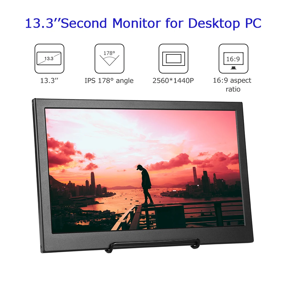 EYOYO 13 3 &quot2560X1440 портативный ПК игровой монитор ips с HDMI входом для переключения