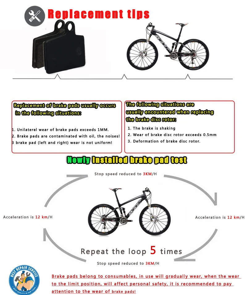 DELT 10 пар велосипедных дисковых тормозных колодок для HAYES Stroker Ryde Dyno