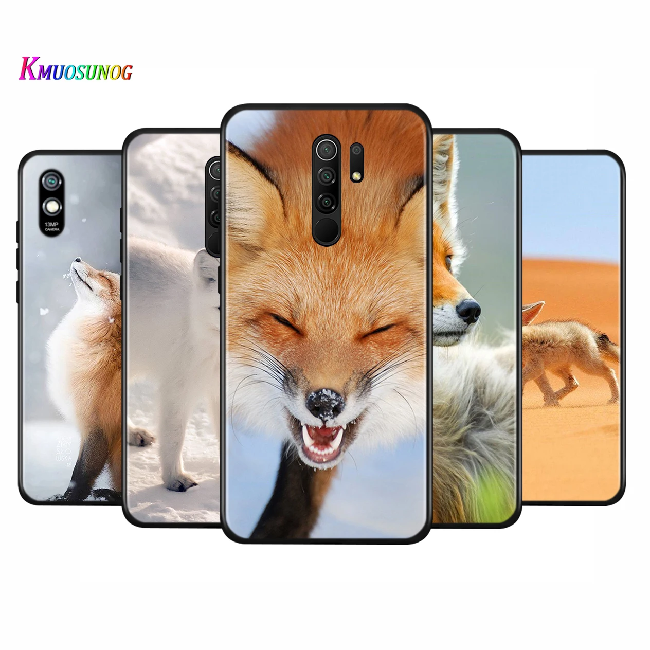 

Cute Animal Snow Fox Silicone Cover For Xiaomi Redmi K40 K30 K30i K30S K30T K20 10X GO Y2 Y3 Pro Ultra Phone Case