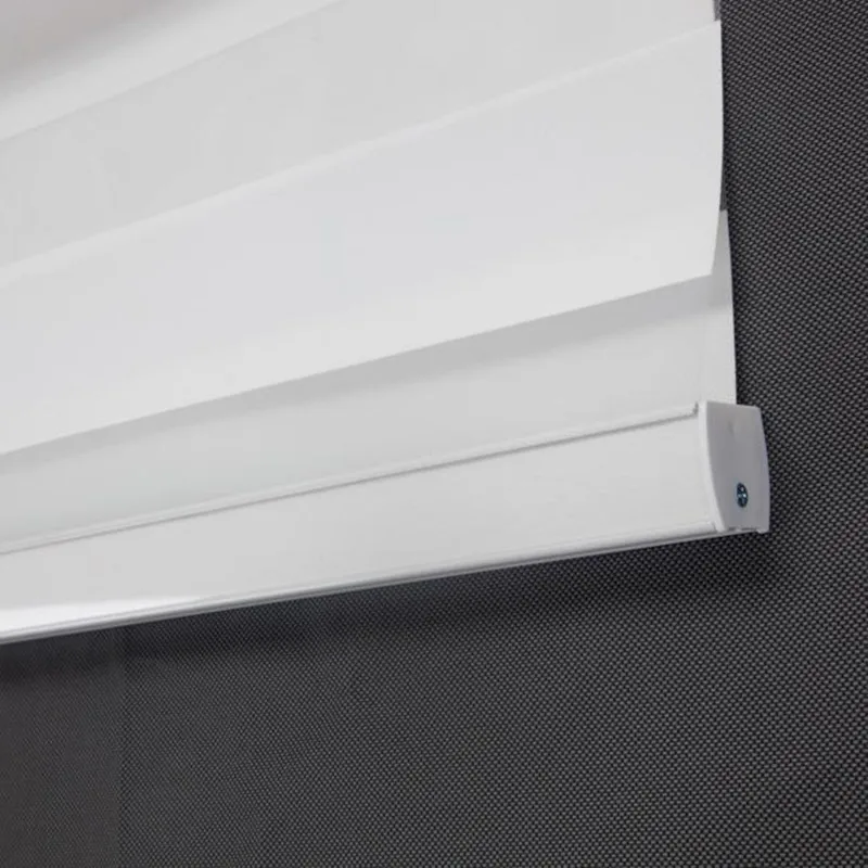 Полосатые оконные шторы льняные двухслойные защита от солнца для