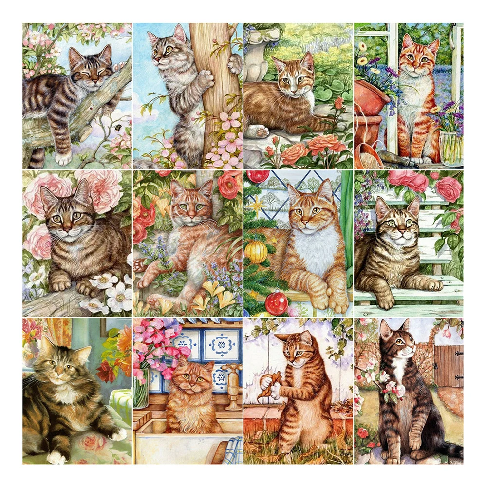 

Canvas Size 5D Diy Customized Diamond Painting Cross Stitch Animal Square Round Diamond Mosaic Handmade Crafts Gifts