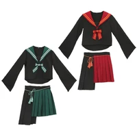 brdwn poter magic school academy womens lion and snake school cosplay costume school uniform sailor suit