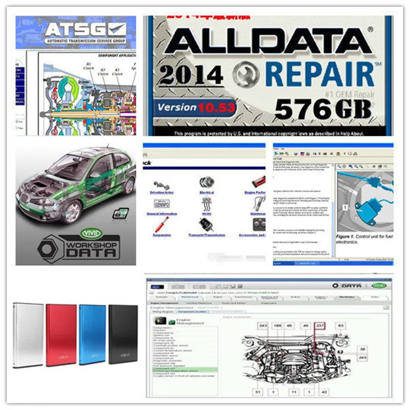 

2021 все данные автосервис alldata и .. ll 2015 + vivid данных мастерская + atsg + тяжелый грузовик все данные 24in 1 ТБ hdd