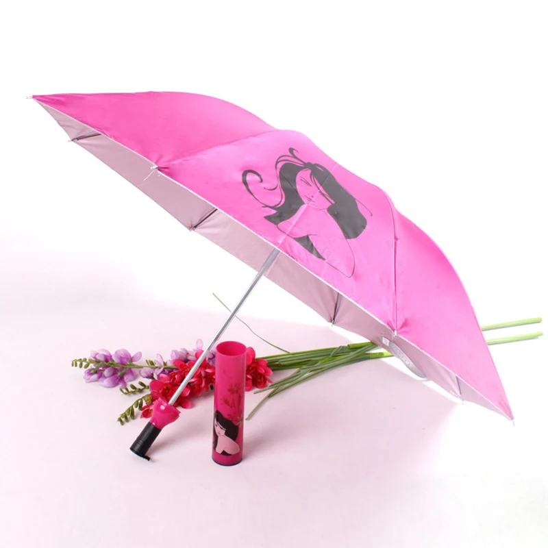Модный складной зонт в бутылке водонепроницаемые портативные дорожные зонтики с