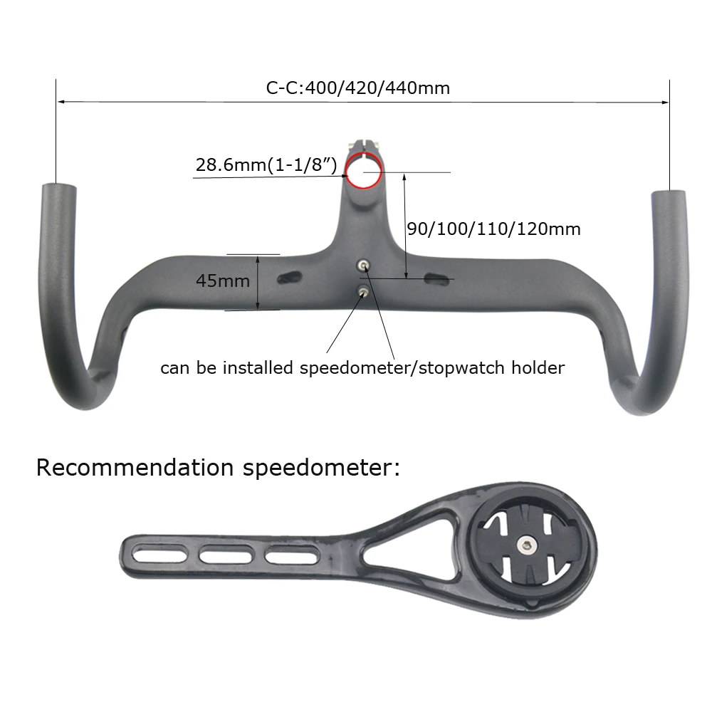 RXL SL углеродный материал руль шоссейного велосипеда 1 1/8 дюйма встроенный и вынос