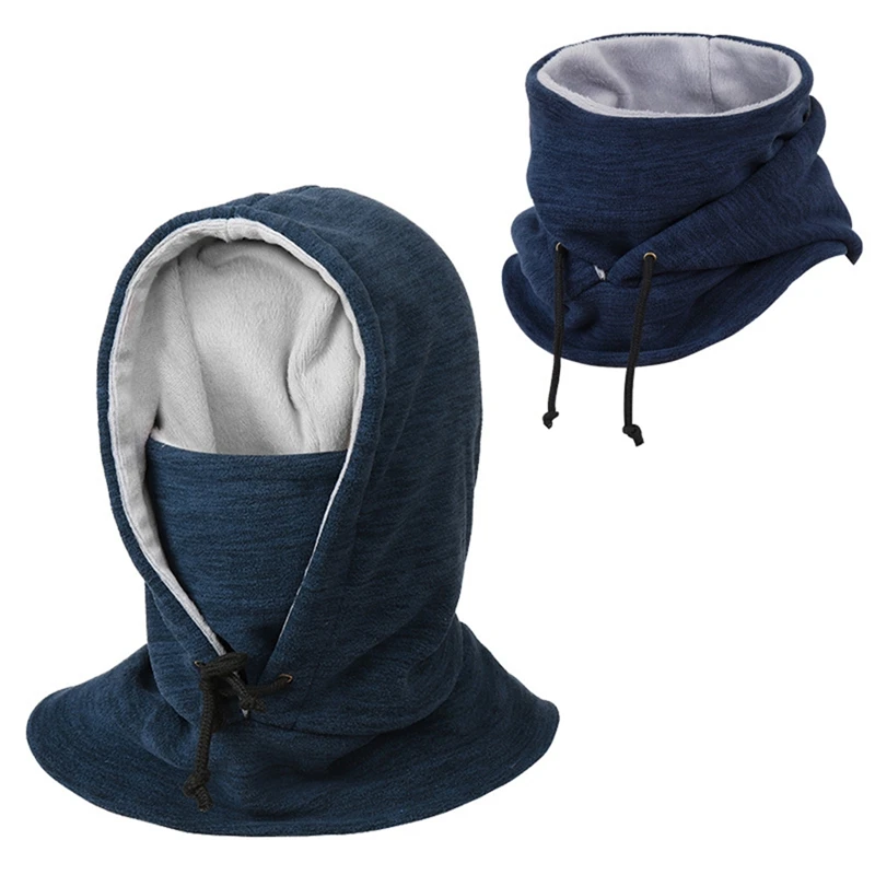 

Autumn Winter Fleece Windproof Thermal Hat Outdoor Skiing Cycling Camping Face Cover Caps