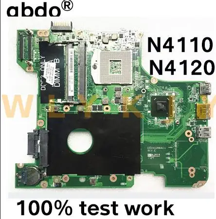 Материнская плата для ноутбука DELL N4110 DA0V02MB6E0 DA0V02MB6E1 CN 0FH09V FH09V PGA989 HM67 DDR3 100%