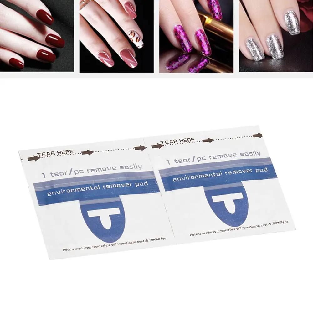 200 pcs Disposable Nail Remover Resurrection Towel Polish Plastic Removable Glue UV Gel Care Tools | Красота и здоровье