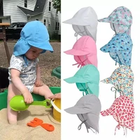 summer baby beach caps spf 50 anti uv protection sunscreen hat adjustable boy girl panama cap child accessories swimming hats