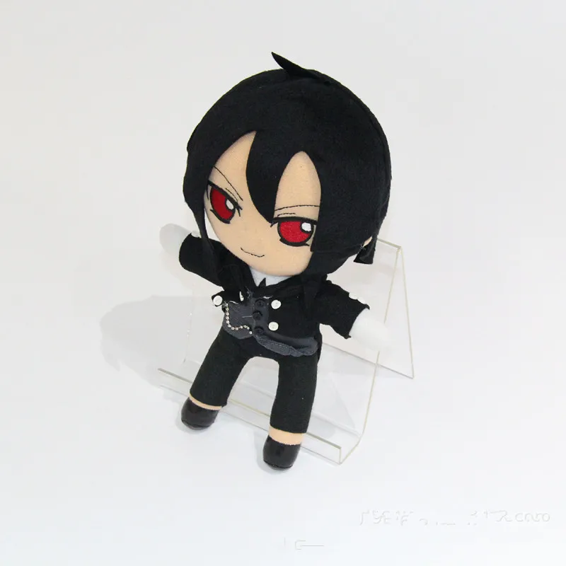 Черное аниме Батлер Себастьян и небесно-голубой курошицзи плюшевые игрушки