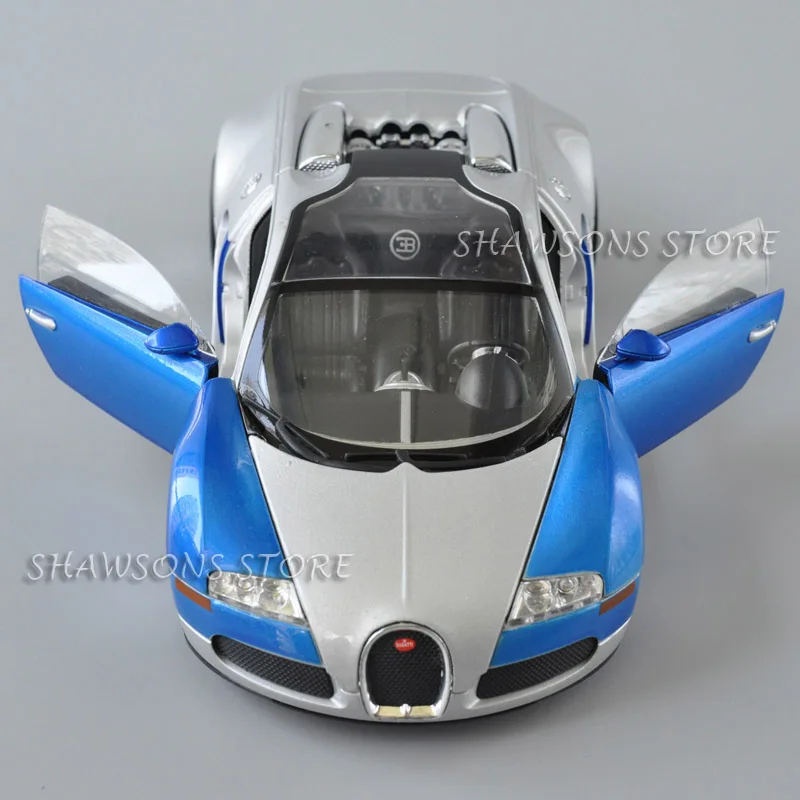 Модель спортивного гоночного автомобиля Bugatti Veyron 1:24 литый под давлением