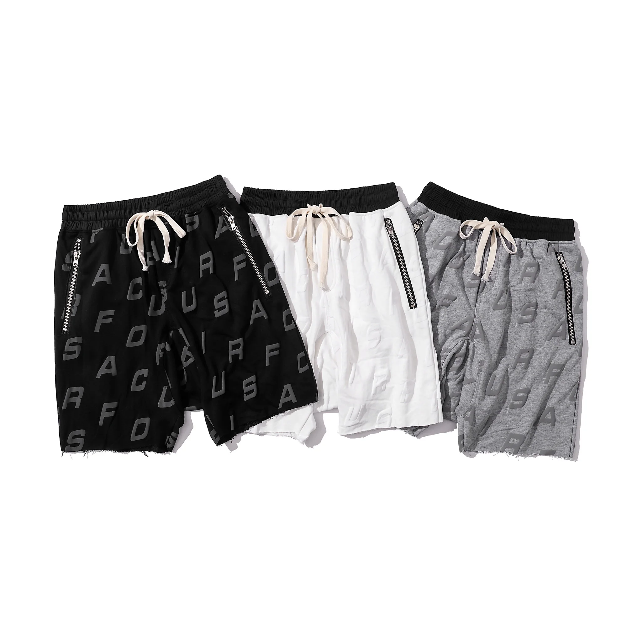 

Letter print sweat shorts for men korean fashion designer shorts homme summer harem pants loose knee length 86147
