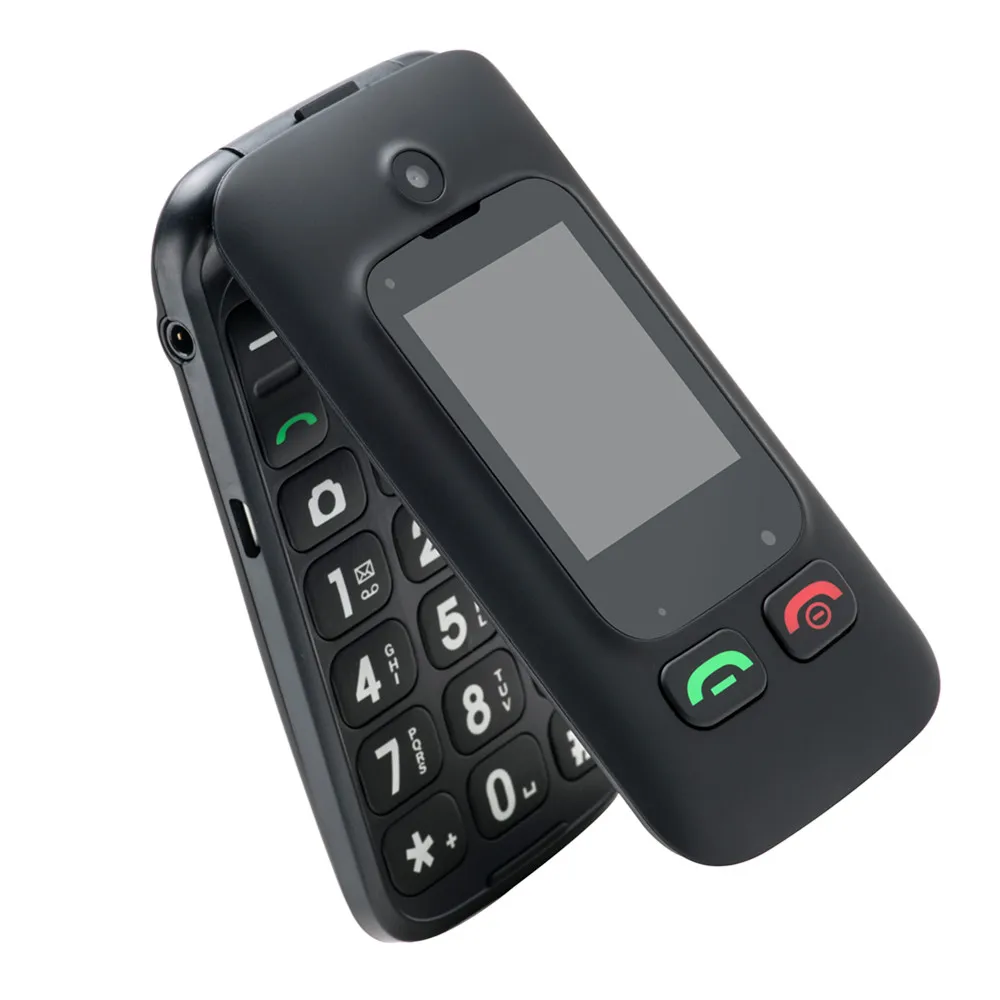 

YINGTAI T22 2G GPRS MMS Big Push Button Senior Phone Dual SIM Dual Screen SOS Flip Mobile Phone For Elder One Key Emergency Call