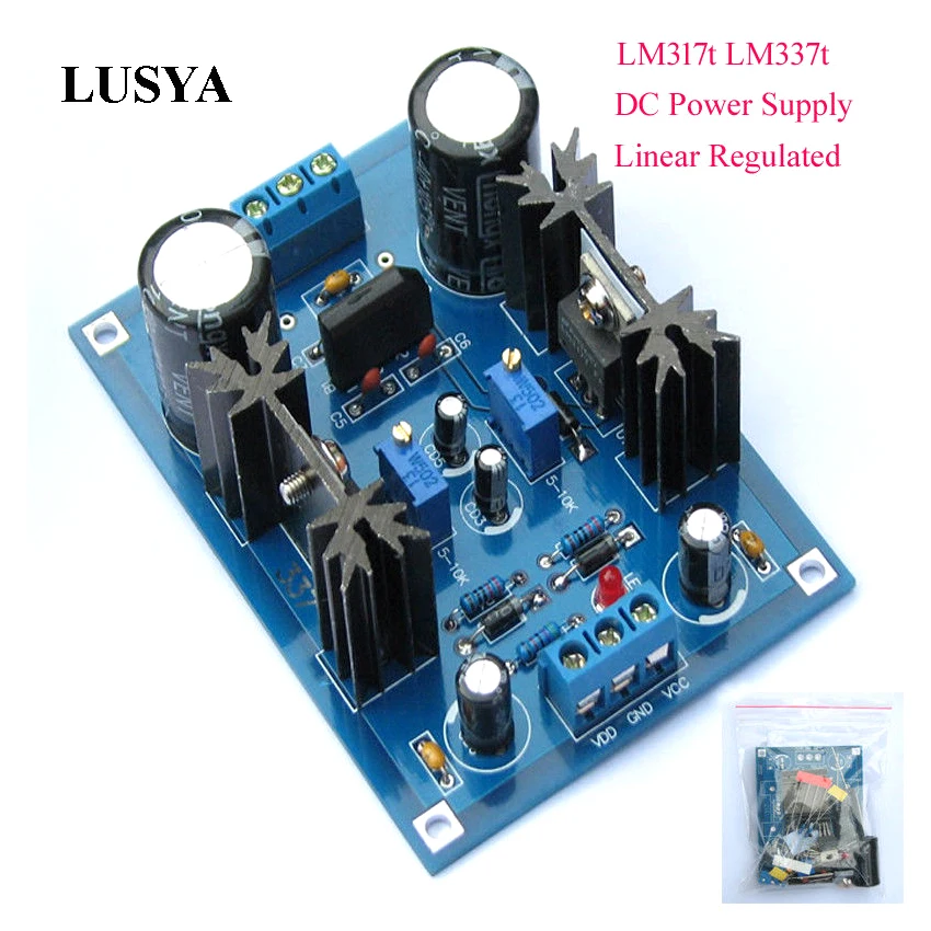 Lusya DIY Наборы LM317t LM337t линейным регулированием постоянного тока Питание