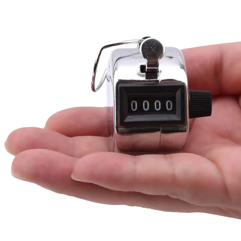 

Digital Hand Tally Counter 4 Digit Number Hand Held Tally Counter Manual Counting Golf Clicker Training Counter