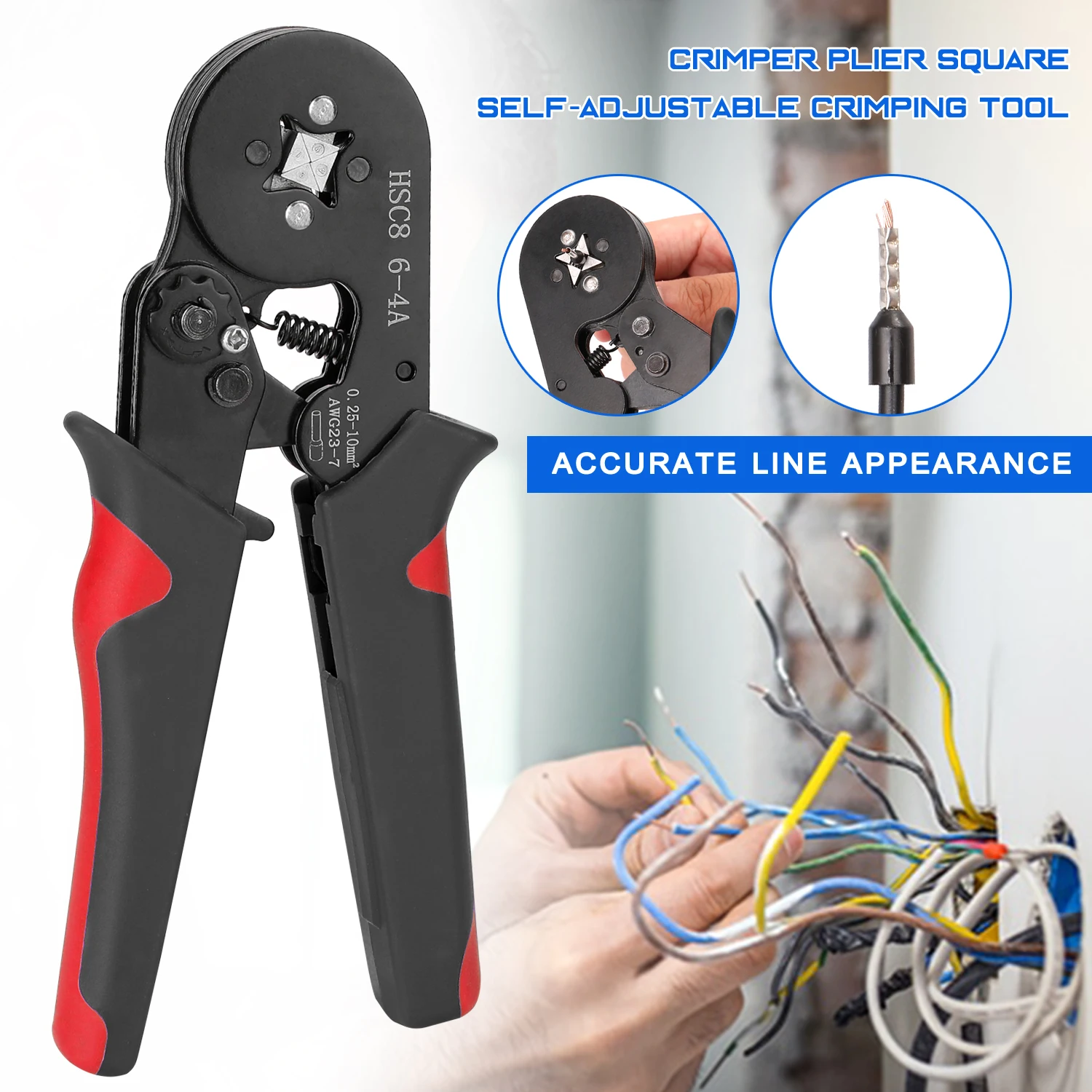 

Multi-tool Ferrule Crimping Tool Kit High Hardness Crimper Plier with 1200pcs Wire Ferrules Crimp Ends Terminal