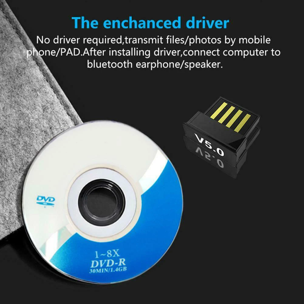 Мини беспроводной USB Bluetooth 5 0 адаптер ключ для ПК ноутбук Win XP Vista7/8/10
