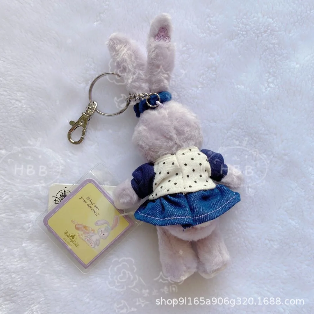 

Hot New Duffy Shellie May Bear Denim Mini Plush KeyChains Small Pendant Kids Stuffed Animals Toys For Children Gifts