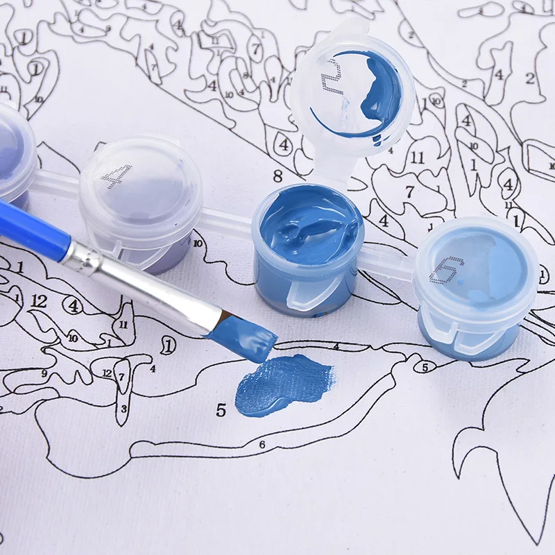 Набор для рисования по номерам на холсте без рамки|Рисование и каллиграфия| |