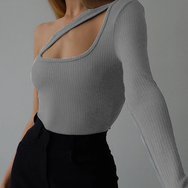 

Long Sleeve Bodysuit Women Winter Clothing Tight Sexy Jumpsuit for Women Short Jumpsuits Elegant Solid Color Cut Out Bodysuits