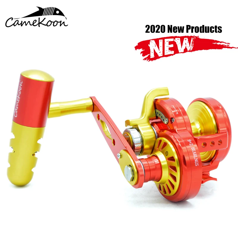 CAMEKOON медленно джиггинг Рыболовная катушка накладная 32 кг drag 9 + 2BBs Передаточное