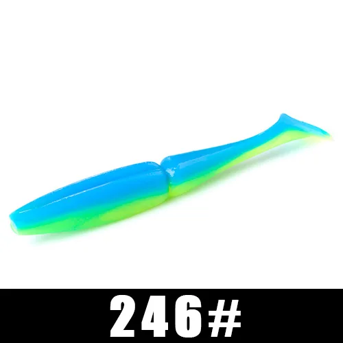 246 FISH KING 6 шт./упак., мягкие приманки, приманка для рыбалки 105 мм, 11 г, приманка для плавания, форель, Мягкая наживка для рыбалки воблер, искусственная приманка для щуки - Цвет: 246