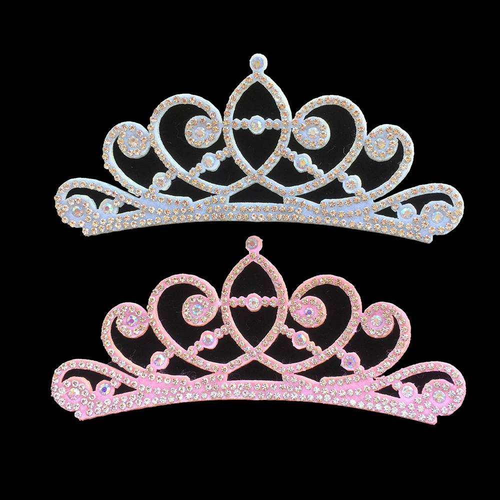 10 шт. стразы корона ткань аппликация для рукоделия/свадьбы/украшения одежды патч