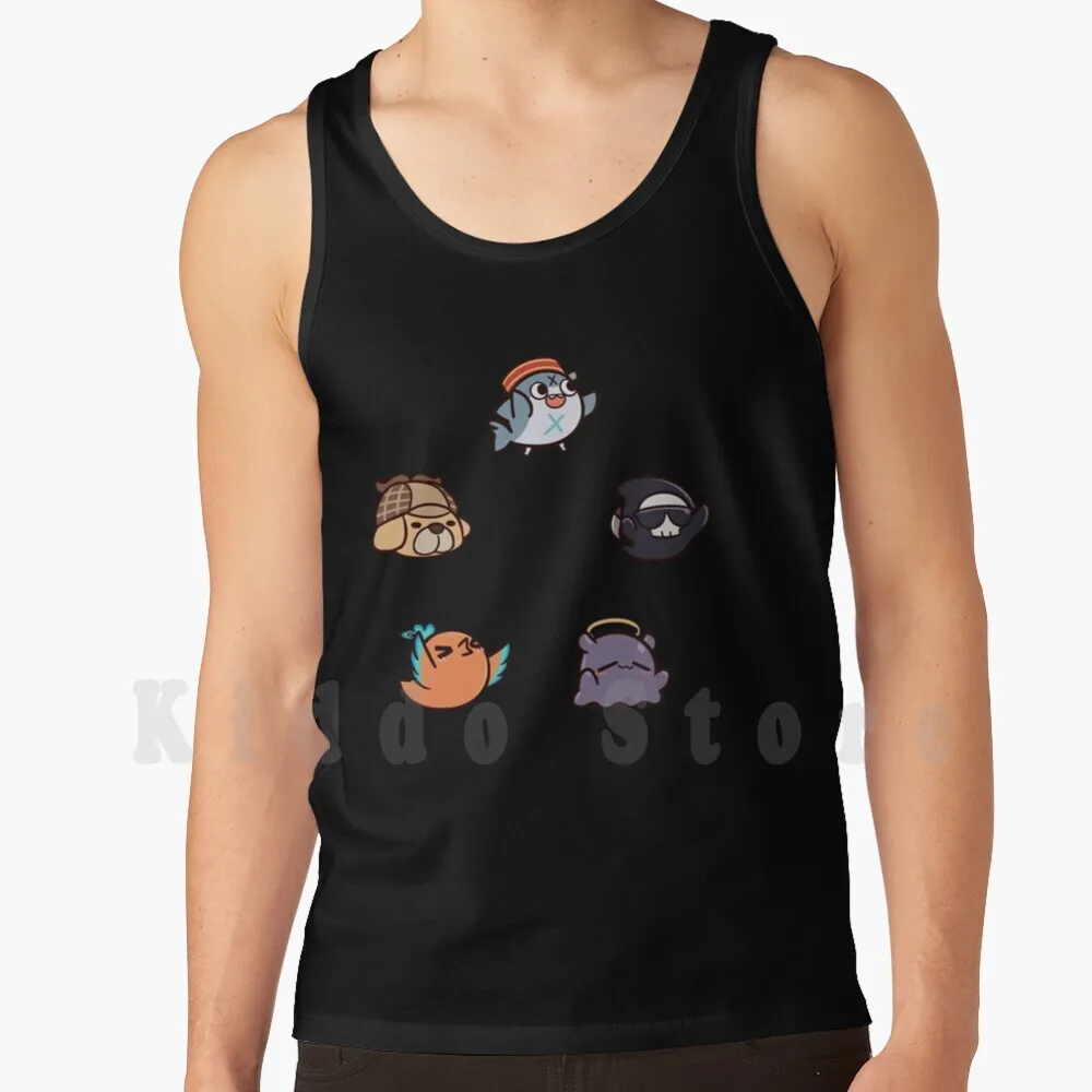 

Hololive маскоты Hd майки жилет 100% хлопок Hololive Holomyth Hololive талисман Hololive Vtuber Hololive Vtubers Pet