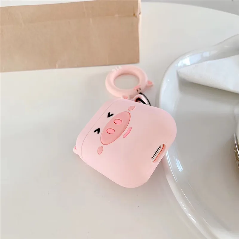 Чехол для AirPods 3D милый забавный мультяшный чехол наушников Apple Airpods 2 аксессуары