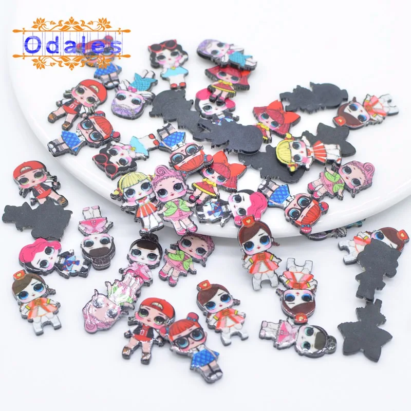 200 шт./лот классная девушка плоское заднее украшение из смолы принцесса Русалка DIY