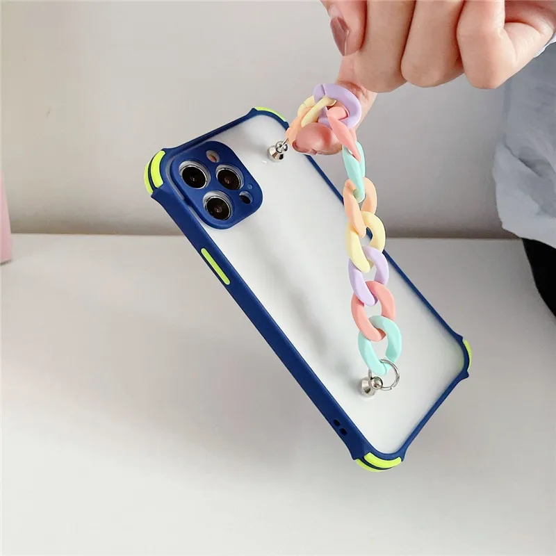 

Candy color Korean style chain suitable for iphone12 for apple 11 mobile phone case for iphonex cute xr creative 8plus