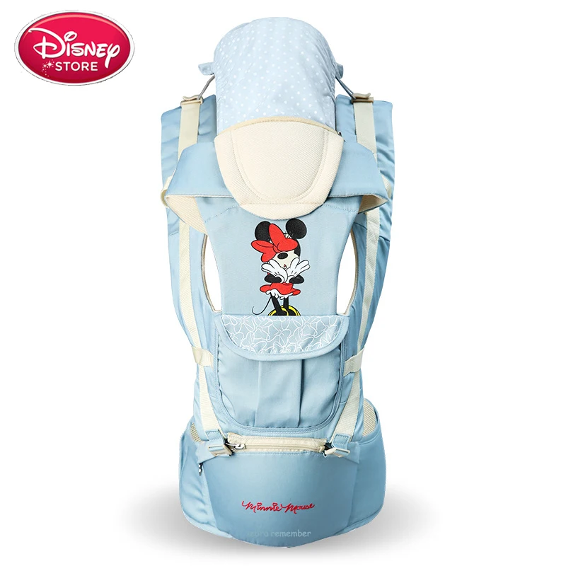 minnie Disney Хипсит для переноски детей дышащий передний облицовочный Удобный слинг рюкзак сумка намотка переноска аксессуары для малышей - Цвет: minnie