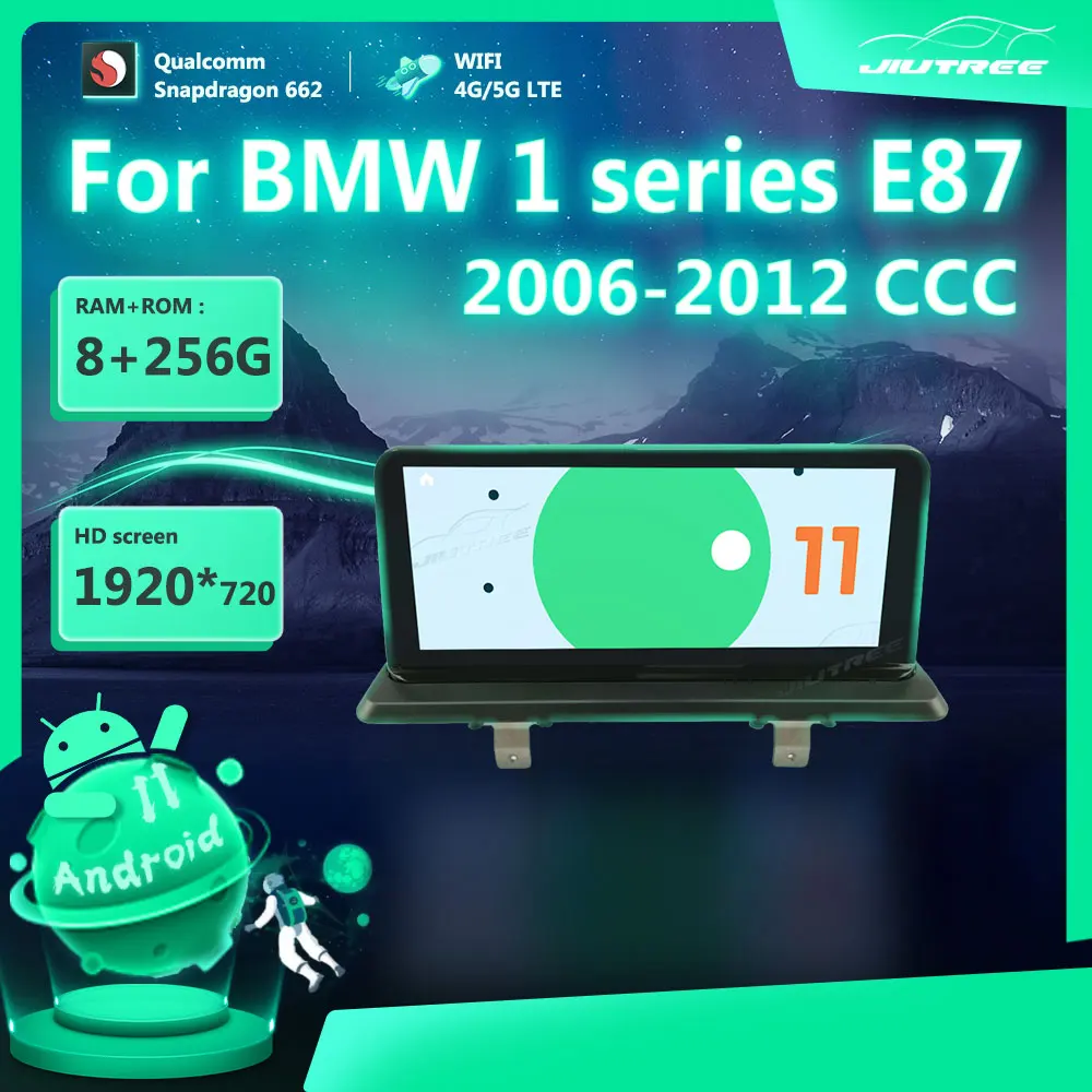 

Автомагнитола 12,3 дюйма, 256 ГГц, Android 11,0 для BMW 1 серии E87 2006-2012, система CCC, GPS-навигация, мультимедийный плеер, стерео ресивер