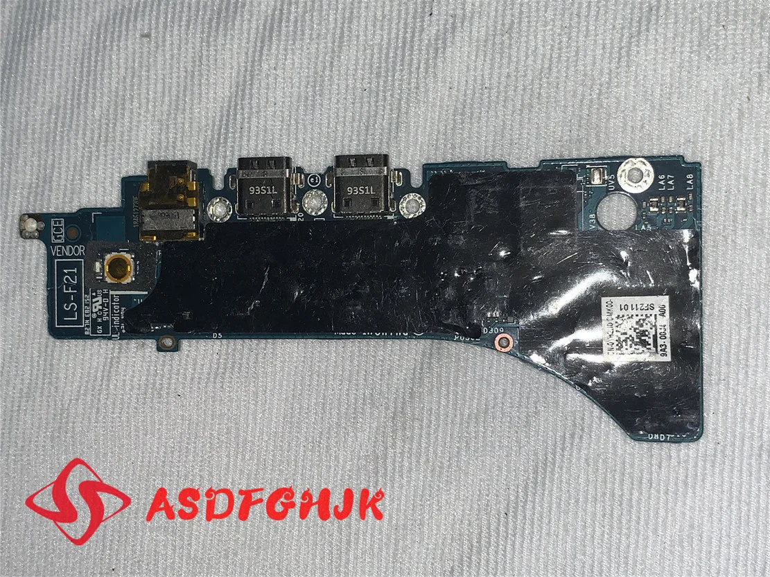 Genuine FOR Dell XPS 15 (9575) USB / Audio Ports IO Daughter Board Yh2h0  DAZ10 LS-F211P  100% TESED OK
