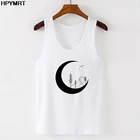 Майка женская в стиле Харадзюку, ретро жилет с графическим принтом, модная повседневная Милая одежда без рукавов