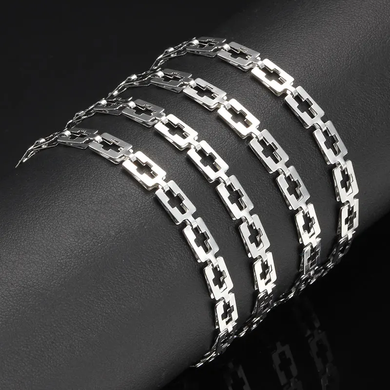 Цепочка с квадратными звеньями в стиле хип-хоп для мужчин и женщин | Украшения