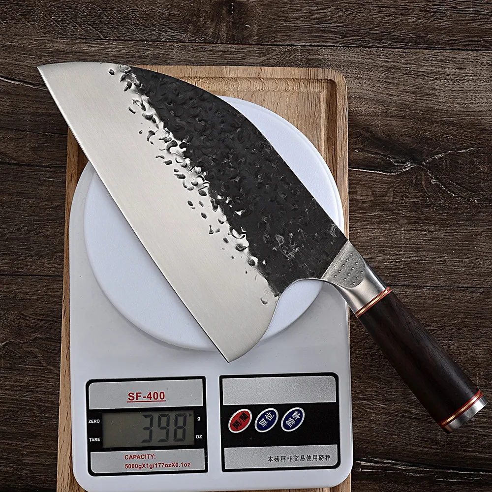 

Нож мясника со стальным покрытием Zemem, прочный классический кухонный нож, инструмент для нарезки, для приготовления пищи, барбекю, кемпинга, ...