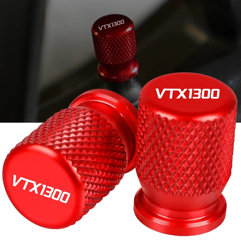 

For Honda VTX 1300C VTX1300 VTX1300C 2008 2009 2010 Motorcycle Accessories Wheel Tire Valve Caps CNC Aluminum Airtight Covers