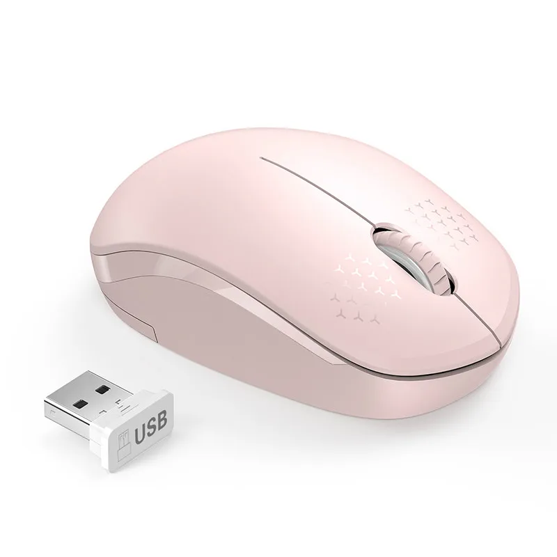 

SeenDa Noiseless Mouse Wireless 2.4G Silent Buttons Ergonomic Mute Mice for Computer Laptop Mouse for Desktop Notebook PC Mause