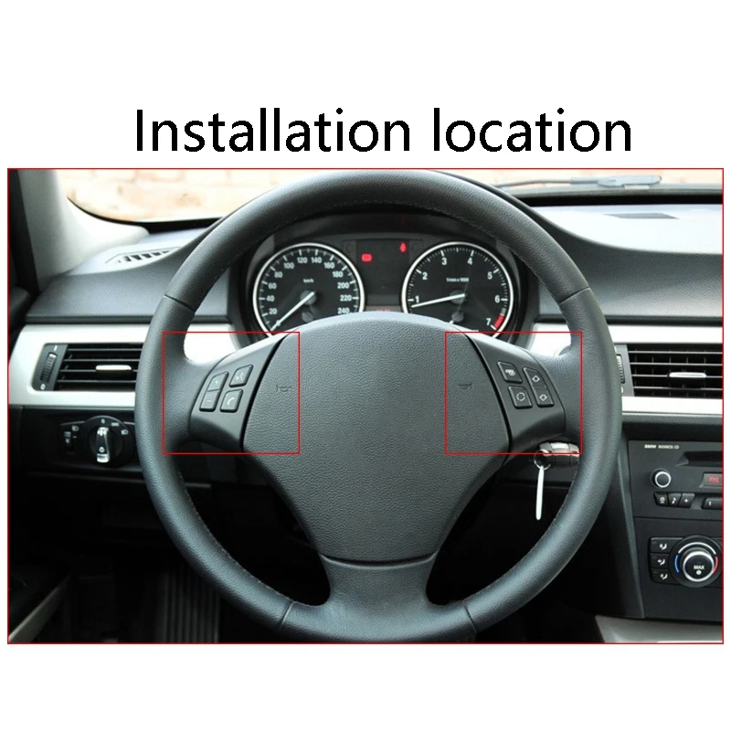 

Steering Wheel Buttons Decoration Cover Sticker for 3 Series E90 X1 E84 Lnterior Auto Accessories
